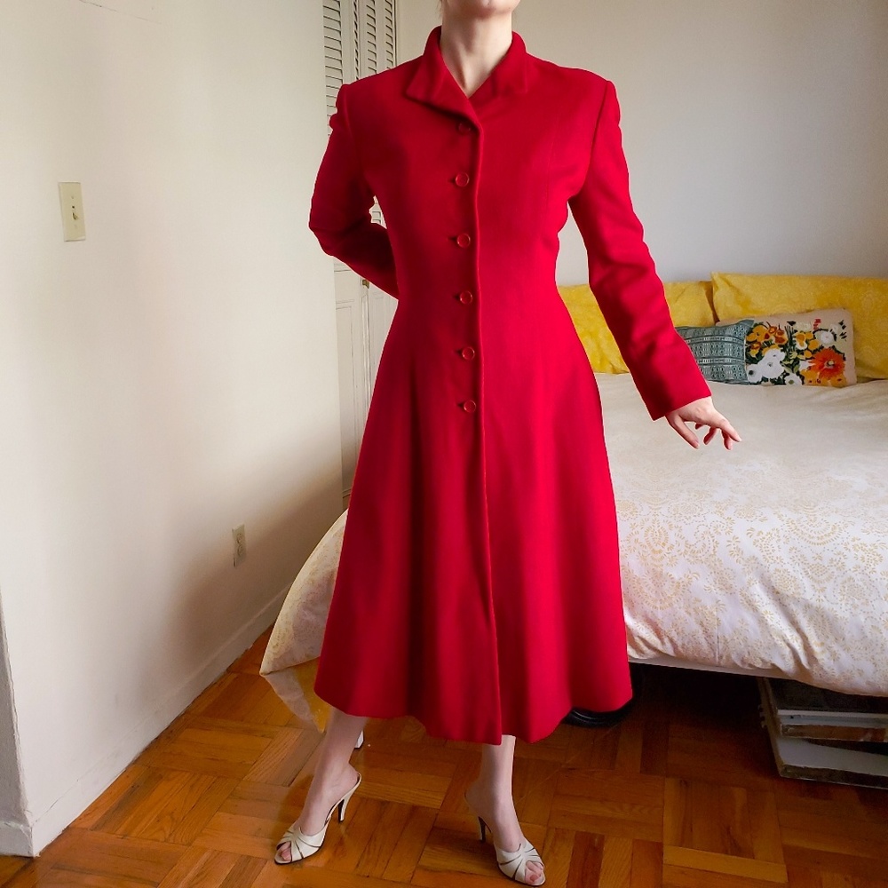 Vintage Bergdorf Goodman Long Swing Dress Coat